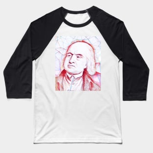 Jeremy Bentham Portrait | Jeremy Bentham Artwork | Line Art Baseball T-Shirt